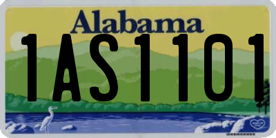AL license plate 1AS1101