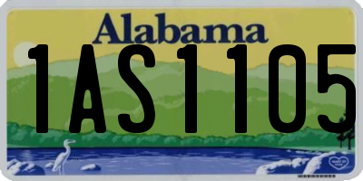 AL license plate 1AS1105