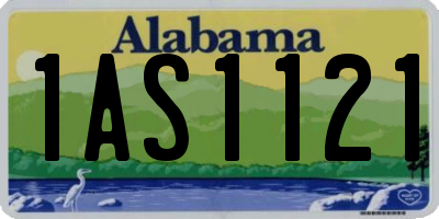 AL license plate 1AS1121