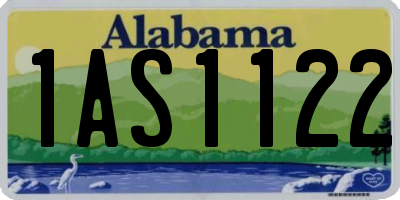 AL license plate 1AS1122