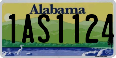 AL license plate 1AS1124