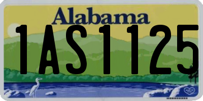 AL license plate 1AS1125