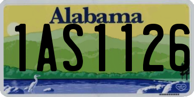 AL license plate 1AS1126