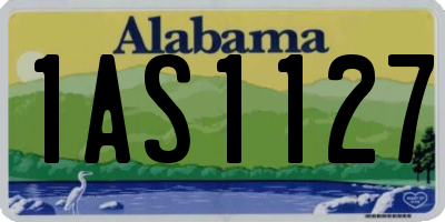 AL license plate 1AS1127