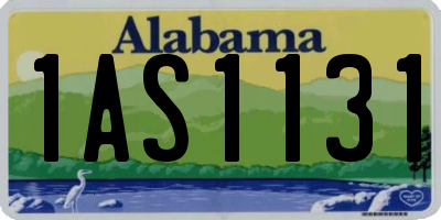 AL license plate 1AS1131