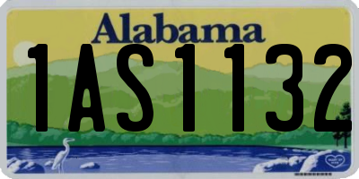 AL license plate 1AS1132