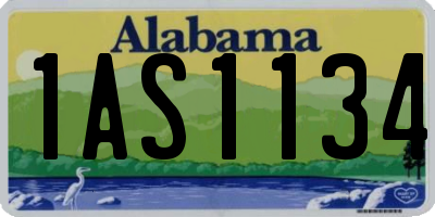 AL license plate 1AS1134
