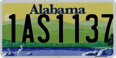 AL license plate 1AS1137