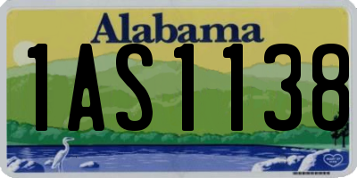 AL license plate 1AS1138