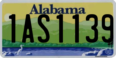 AL license plate 1AS1139