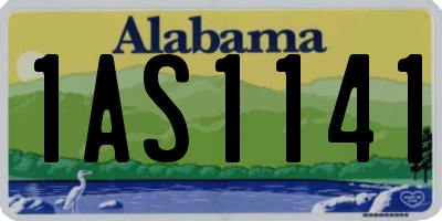 AL license plate 1AS1141