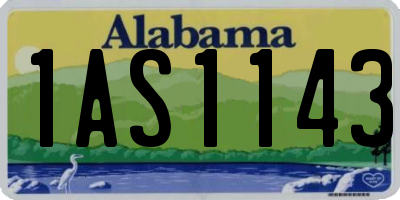 AL license plate 1AS1143