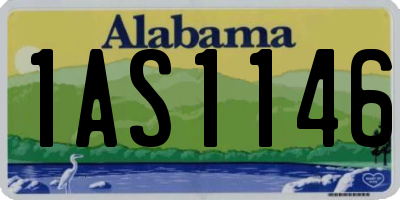AL license plate 1AS1146
