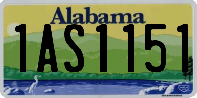 AL license plate 1AS1151