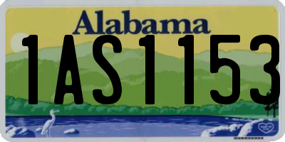 AL license plate 1AS1153