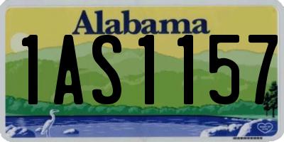 AL license plate 1AS1157