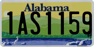 AL license plate 1AS1159