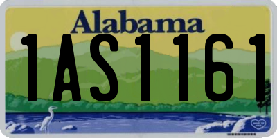 AL license plate 1AS1161