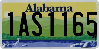AL license plate 1AS1165