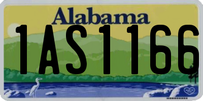 AL license plate 1AS1166