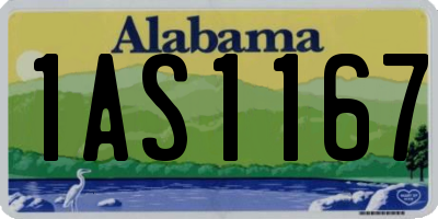 AL license plate 1AS1167