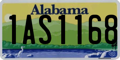 AL license plate 1AS1168