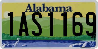 AL license plate 1AS1169