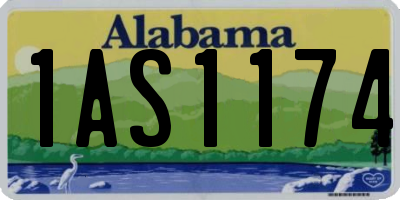 AL license plate 1AS1174