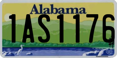 AL license plate 1AS1176