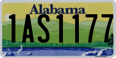 AL license plate 1AS1177