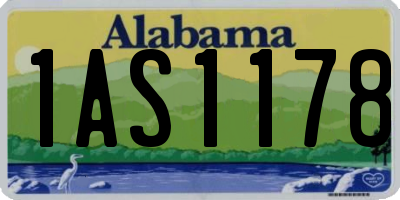 AL license plate 1AS1178