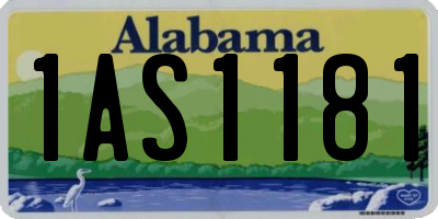 AL license plate 1AS1181