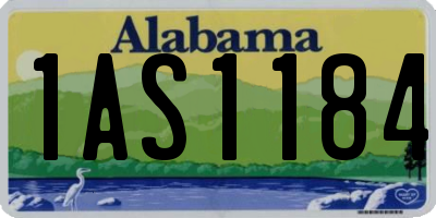 AL license plate 1AS1184