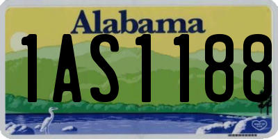 AL license plate 1AS1188