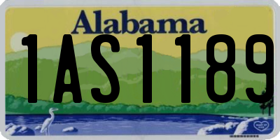 AL license plate 1AS1189
