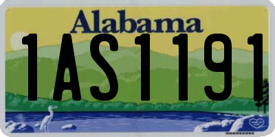 AL license plate 1AS1191