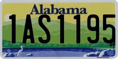 AL license plate 1AS1195