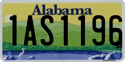 AL license plate 1AS1196