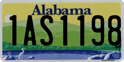 AL license plate 1AS1198