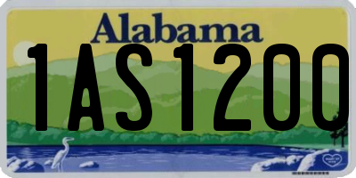 AL license plate 1AS1200