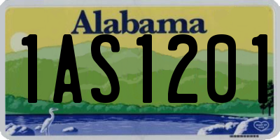 AL license plate 1AS1201