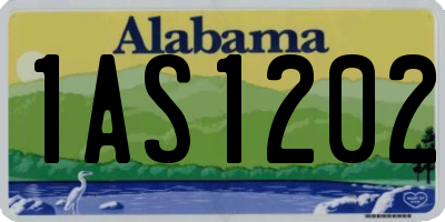 AL license plate 1AS1202