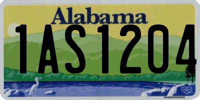 AL license plate 1AS1204