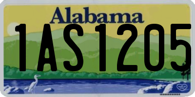 AL license plate 1AS1205