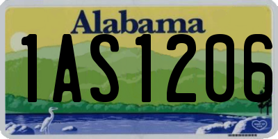 AL license plate 1AS1206