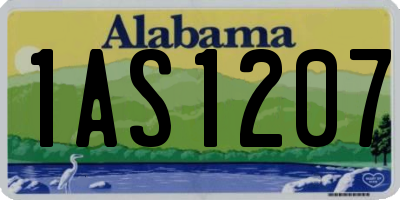 AL license plate 1AS1207