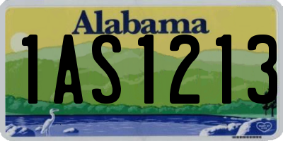 AL license plate 1AS1213
