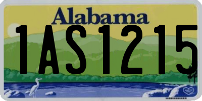AL license plate 1AS1215