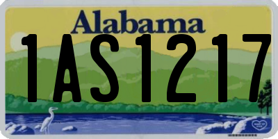 AL license plate 1AS1217