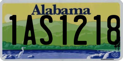 AL license plate 1AS1218